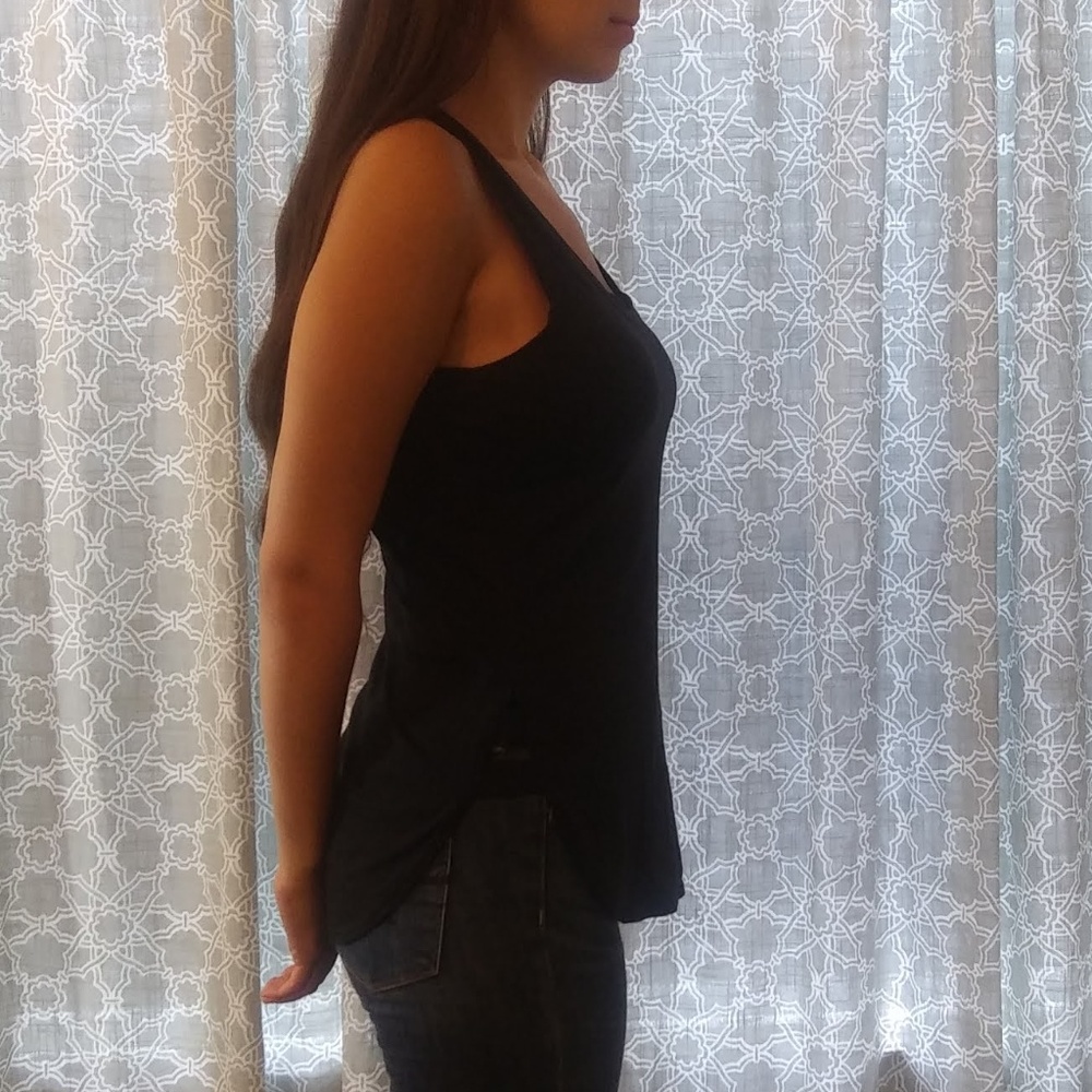 Fabletics Black Racerback Tank